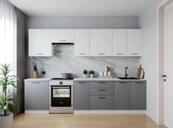 Кухонный гарнитур Элеганция 3000 мм (Санвут) в Ирбите - irbit.mebel-e96.ru