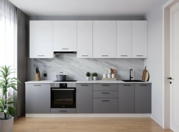 Кухонный гарнитур высокий Элеганция 3000 мм (Санвут) в Ирбите - irbit.mebel-e96.ru