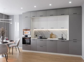 Кухонный гарнитур Элеганция 3400 мм (Санвут) в Ирбите - irbit.mebel-e96.ru