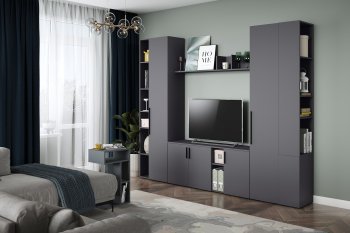 Стенка Эйр модульная, графит (Моби) в Ирбите - irbit.mebel-e96.ru
