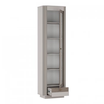 Шкаф витрина 34.06 Фантазия кашемир (Олмеко) в Ирбите - irbit.mebel-e96.ru