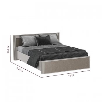 Кровать двуспальная Фантазия 34.25 - 02 кашемир (Олмеко) в Ирбите - irbit.mebel-e96.ru