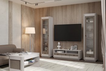 Стенка Фантазия модульная, кашемир (Олмеко) в Ирбите - irbit.mebel-e96.ru