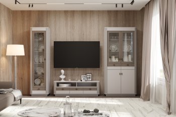 Стенка Фантазия модульная, кашемир (Олмеко) в Ирбите - irbit.mebel-e96.ru
