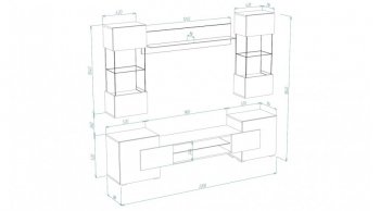Стенка Фэнтези графит/кашемир (Лин) в Ирбите - irbit.mebel-e96.ru