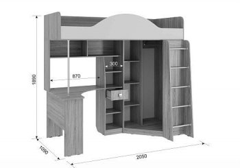 Уголок школьника Фэнтези (Мебельсон) в Ирбите - irbit.mebel-e96.ru