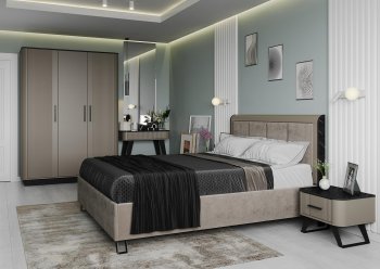 Спальный гарнитур Фиделия, модульный (Олмеко) в Ирбите - irbit.mebel-e96.ru