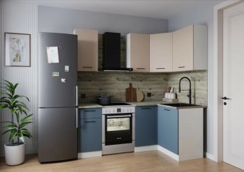 Кухонный гарнитур угловой Фьюжн 2000*1200 мм (Sanvut) в Ирбите - irbit.mebel-e96.ru