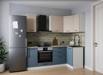 Угловой кухонный гарнитур Фьюжн 2200*1000 мм (Sanvut) в Ирбите - irbit.mebel-e96.ru