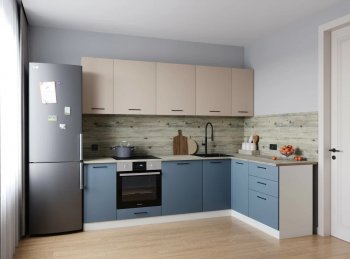 Угловой кухонный гарнитур Фьюжн 2600*1600 мм Sanvut в Ирбите - irbit.mebel-e96.ru