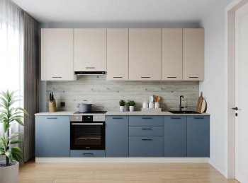 Кухонный гарнитур высокий Фьюжн 3000 мм (Санвут) в Ирбите - irbit.mebel-e96.ru