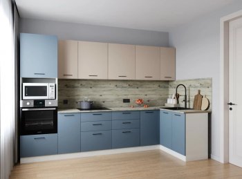 Угловой кухонный гарнитур Фьюжн 3200*1400 мм (Санвут) в Ирбите - irbit.mebel-e96.ru