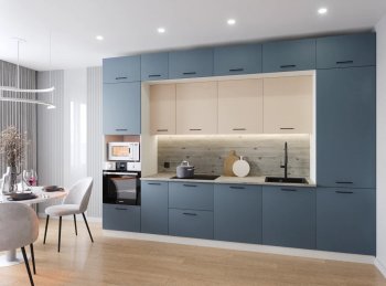Кухонный гарнитур Фьюжн 3400 мм (Санвут) в Ирбите - irbit.mebel-e96.ru