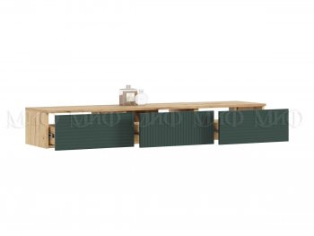 Стенка Флэш комп.2 крафт/грин (Миф) в Ирбите - irbit.mebel-e96.ru