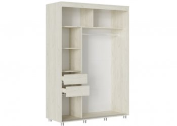 Шкаф-купе 1500 мм Форест крафт белый (Стиль) в Ирбите - irbit.mebel-e96.ru