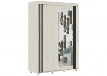 Шкаф-купе 1500 мм Форест крафт белый (Стиль) в Ирбите - irbit.mebel-e96.ru