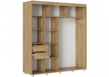 Шкаф-купе 2000 мм Форест крафт золотой(Стиль) в Ирбите - irbit.mebel-e96.ru