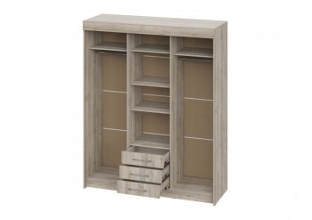 Шкаф-купе 1700 мм Фортуна (Дуб крафт серый) (ИЦ) в Ирбите - irbit.mebel-e96.ru