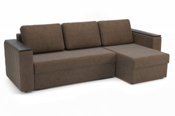 Диван угловой Форвард (велюр Ультра шоколад) (Софт) в Ирбите - irbit.mebel-e96.ru