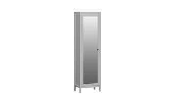 Шкаф для одежды 1-но дв. с зеркальной дв. Фрея (СБК) в Ирбите - irbit.mebel-e96.ru