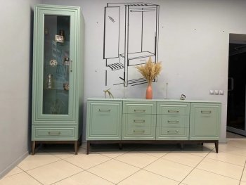 Витрина Гориция ШР-1 Самшит (БМ) в Ирбите - irbit.mebel-e96.ru