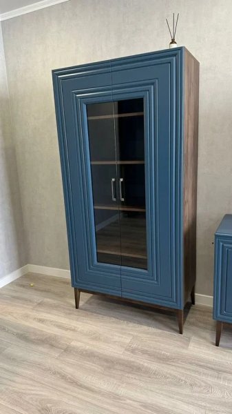 Витрина Гориция ШР-2 Сапфировый (БМ) в Ирбите - irbit.mebel-e96.ru