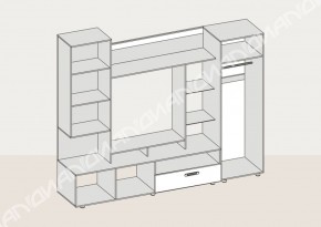 Гостиная Аллегро вариант-3 (Венге/Белфорт) в Ирбите - irbit.mebel-e96.ru