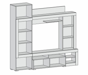 Гостиная Луизиана (Дуб сонома/Венге) в Ирбите - irbit.mebel-e96.ru