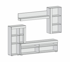 Гостиная Майами (Дуб Белый) в Ирбите - irbit.mebel-e96.ru