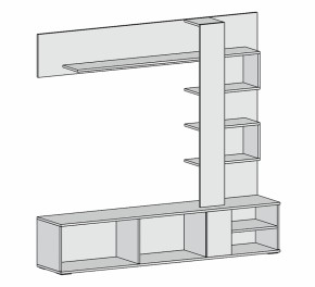 Гостиная Невада (дуб сонома/белый бриллиант) в Ирбите - irbit.mebel-e96.ru