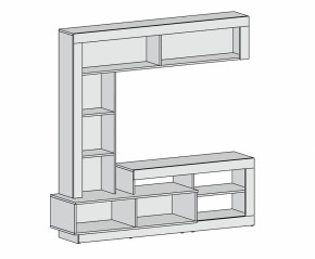 Гостиная Омаха (темное дерево/белый бриллиант) в Ирбите - irbit.mebel-e96.ru