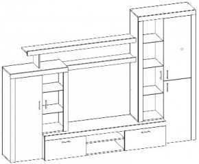 Гостиная Орландо композиция №1 в Ирбите - irbit.mebel-e96.ru