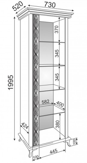 Стенка Скарлетт (Риннер) в Ирбите - irbit.mebel-e96.ru