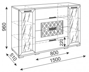 Стенка Тиффани (М 05-05-09-11-12-13-14) (Риннер) в Ирбите - irbit.mebel-e96.ru