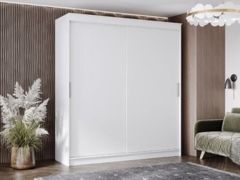 Шкаф-купе 2000 мм Гранд-1 ЛДСП, белый гладкий (Эра) в Ирбите - irbit.mebel-e96.ru