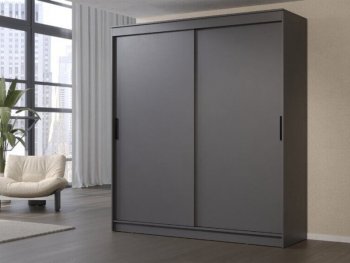 Шкаф-купе 2000 мм Гранд-1 ЛДСП, графит (Эра) в Ирбите - irbit.mebel-e96.ru