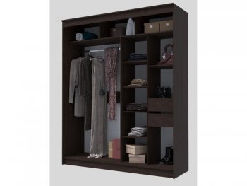 Шкаф-купе 2000 мм Гранд-1 зеркало/зеркало, венге (Эра) в Ирбите - irbit.mebel-e96.ru