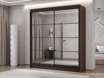 Шкаф-купе 2000 мм Гранд-1 зеркало/зеркало, венге (Эра) в Ирбите - irbit.mebel-e96.ru