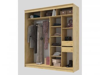 Шкаф-купе 2000 мм Гранд-1 ЛДСП, дуб вотан (Эра) в Ирбите - irbit.mebel-e96.ru