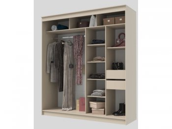 Шкаф-купе 2000 мм Гранд-1 ЛДСП, сатин (Эра) в Ирбите - irbit.mebel-e96.ru