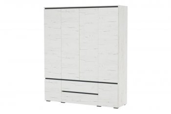 Шкаф 1800 мм 6С2Я 6дв, 2ящ. Гретта крафт белый (Памир) в Ирбите - irbit.mebel-e96.ru