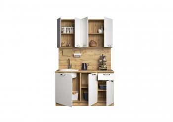 КУхонный гарнитур Хелмер 1400 мм (Сурская) в Ирбите - irbit.mebel-e96.ru