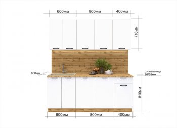 КУхонный гарнитур Хелмер 1800 мм (Сурская) в Ирбите - irbit.mebel-e96.ru