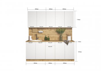 КУхонный гарнитур Хелмер 2000 мм (Сурская) в Ирбите - irbit.mebel-e96.ru