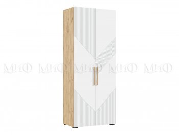 Шкаф распашной 900 мм Ирис с антресолью, крафт/белый (Миф) в Ирбите - irbit.mebel-e96.ru