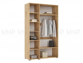 Шкаф 1350 мм Ирис с антресолью, крафт/белый (Миф) в Ирбите - irbit.mebel-e96.ru