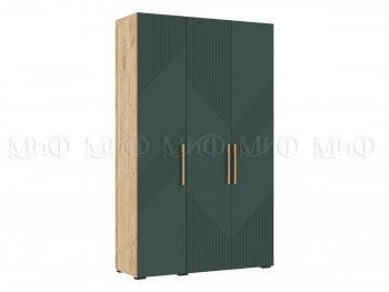Шкаф 1350 мм Ирис с антресолью, крафт/грин (Миф) в Ирбите - irbit.mebel-e96.ru
