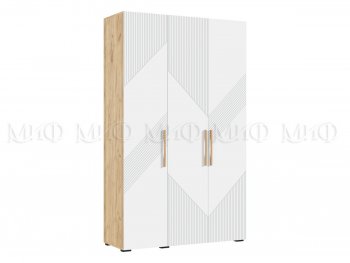 Шкаф 1350 мм Ирис с антресолью, крафт/белый (Миф) в Ирбите - irbit.mebel-e96.ru