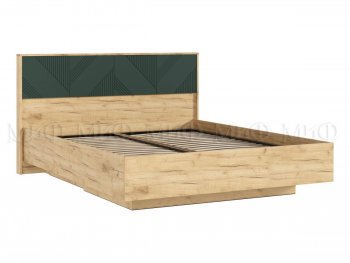 Кровать парящая с ПМ Ирис грин/дуб крафт (Миф) в Ирбите - irbit.mebel-e96.ru