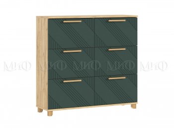Обувница Ирис крафт/грин (Миф) в Ирбите - irbit.mebel-e96.ru